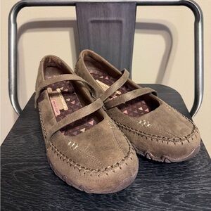 Skechers Relaxed Fit Bikers Free Thinker 7.5 Chocolate Mary Jane Flats